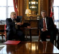 Petro Poroshenko and Boris Johnson