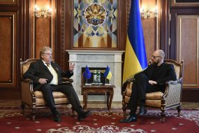 Elmar Brock and Arseniy Yatsenyuk