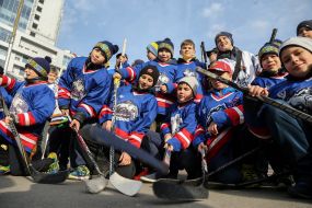Opening of "Hockey Town" in Kiev