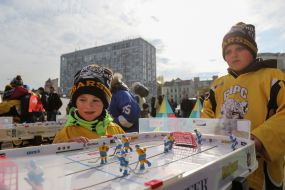 Opening of "Hockey Town" in Kiev