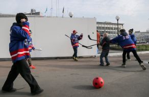 Opening of "Hockey Town" in Kiev