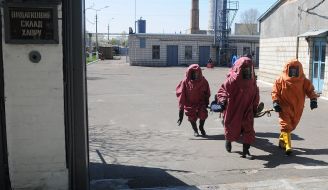 Common training of "Kyivvodocanal" and State Emergency Service of Ukraine