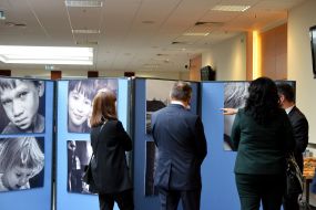 Ukrainian photo exhibition "Children in War" in Brussels