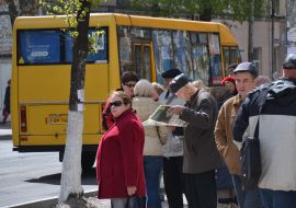 People at the bus stop