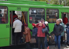 People at the bus stop