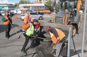 Дорожные работы в Киеве