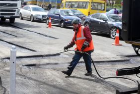 Дорожные работы в Киеве
