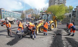 Дорожные работы в Киеве