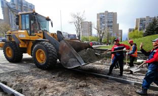 Дорожные работы в Киеве