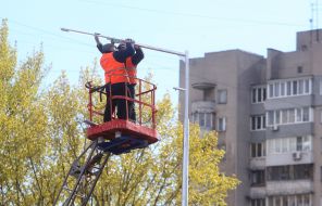 Установка новых фонарей