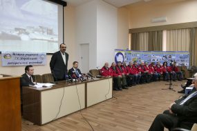 Ceremony of the meeting of participants of the 21st Ukrainian Antarctic Expedition