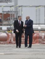 Петро Порошенко та Олександр Лукашенко на ЧАЕС