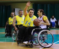 Basketball tournament for people with disorders of the musculoskeletal system