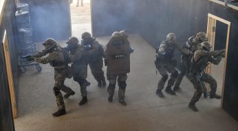 The opening of the training complex for special forces of the National Police ("shoot-house"),