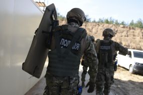 The opening of the training complex for special forces of the National Police ("shoot-house"),