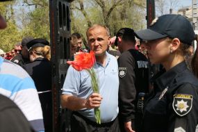 Action to commemorate the victims of the unrest in Odessa
