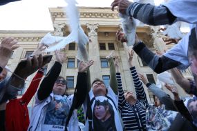 Action to commemorate the victims of the unrest in Odessa