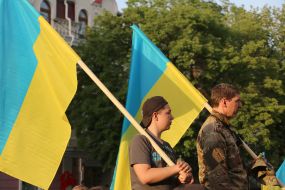 People paid tribute to killed on May 2, 2014