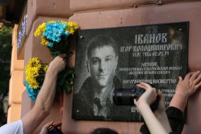 People paid tribute to killed on May 2, 2014