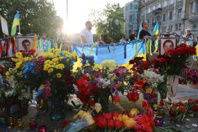 People paid tribute to killed on May 2, 2014