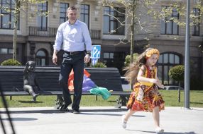 Vitali Klitschko in the Post Square