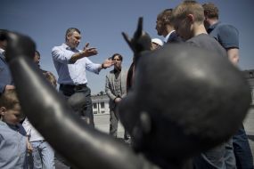 Vitali Klitschko in the Post Square