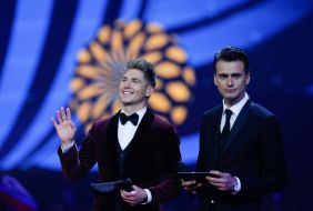 Eurovision 2017 song contest. 1st Semi final. Vladimir Ostapchuk, Alexander Skichko
