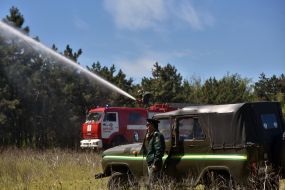 Employees of State Emergency Service eliminated fire