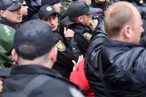 Акция протеста возле Тернопольского горсовета