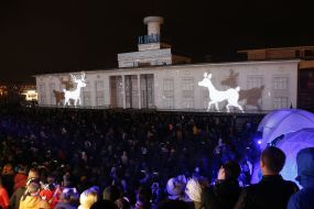 3D show on River Port building