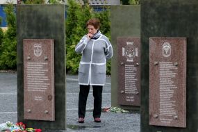 Alley of memory of the lost heroes of ATO  in Dnieper