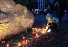 Alley of memory of the lost heroes of ATO  in Dnieper