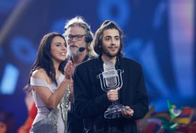 Eurovision 2017 song contest. Grand final. Jamala and Salvador Sobral