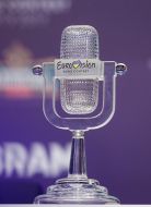 Eurovision 2017 song contest. Grand final. Crystal microphone