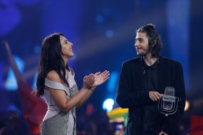 Eurovision 2017 song contest. Grand final. Jamala and Salvador Sobral