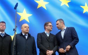 Vitali Klitschko and Christian-Leon Turcanu