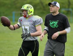 American football. "Lions" (Lviv) - "Rebels" (Kiev), 62:25
