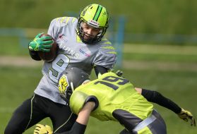 American football. "Lions" (Lviv) - "Rebels" (Kiev), 62:25