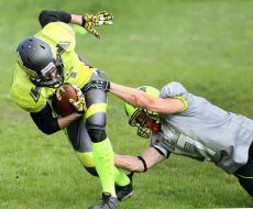 American football. "Lions" (Lviv) - "Rebels" (Kiev), 62:25