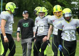 American football. "Lions" (Lviv) - "Rebels" (Kiev), 62:25