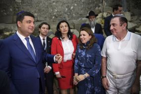 Vladimir Groisman visited the Wailing Wall