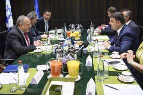 Meeting of Vladimir Groisman and Avigdor Lieberman