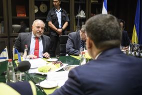 Meeting of Vladimir Groisman and Avigdor Lieberman