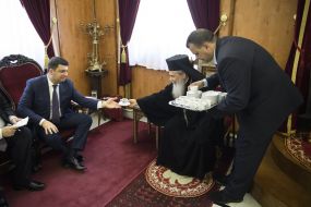 Meeting of Vladimir Groisman and Patriarch Theophilos III