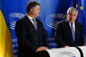 Antonio Tayanii and Petro Poroshenko