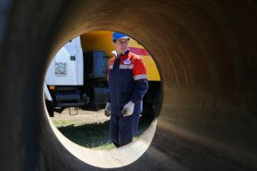 Emergency training on gas pipeline