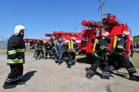 Emergency training on gas pipeline