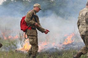 Demonstrative fire extinguishing exercises