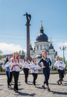 Students danced hopak