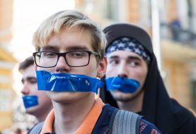 Rally in support of the social network "VKontakte"